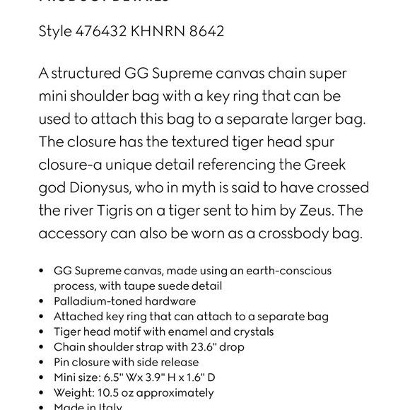 Authentic Gucci Beige Monogram Women's Bag - Picture 15 of 15